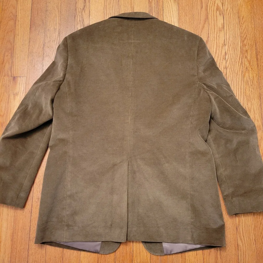 Saddlebred‎ Brown Corduroy Blazer Suit Jacket 44R Preppy Granola Earthy Twee